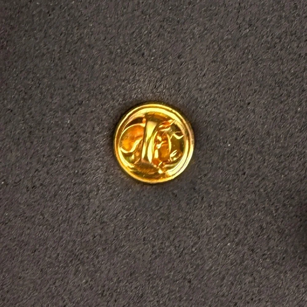 Vintage Campbell’s Holiday Wishes Girl Christmas Enamel Brooch Pin